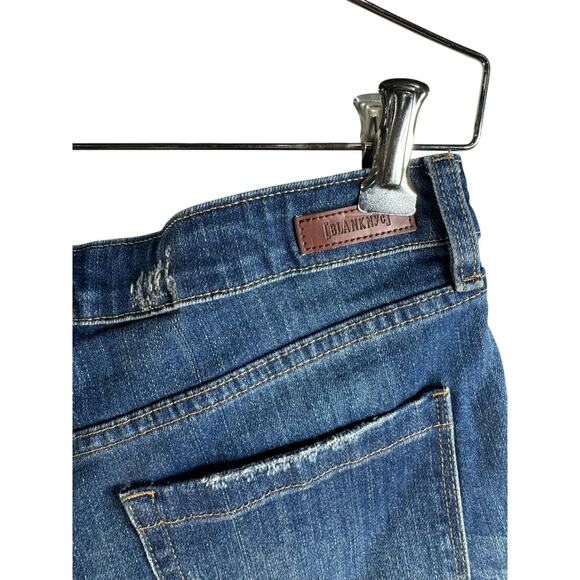 Blank NYC Women's The Fulton Dress Down Party Distressed Cuffed Shorts Size 26 - Picture 10 of 13